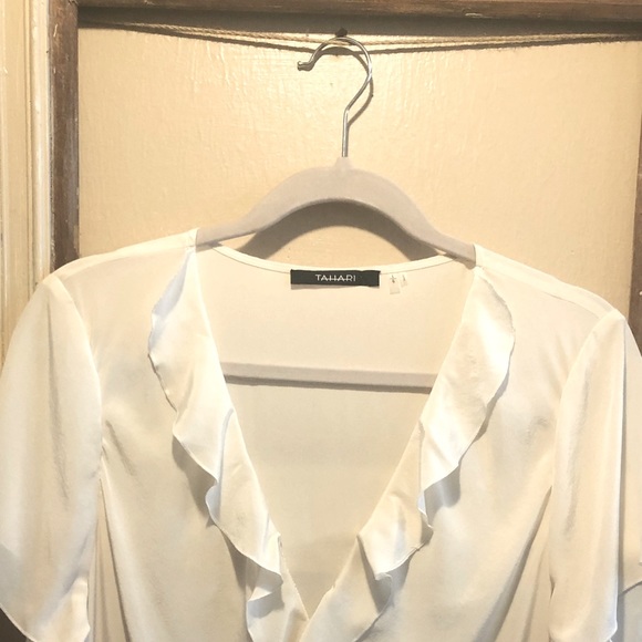 SOLD TAHARI 100% Silk Blouse - Picture 4 of 7
